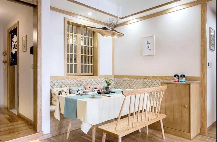 日式风格三居室餐厅装修效果图